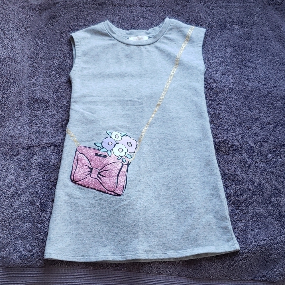Kate Spade Gray Little Girls Tunic Dress Sleveeless Size 4Y